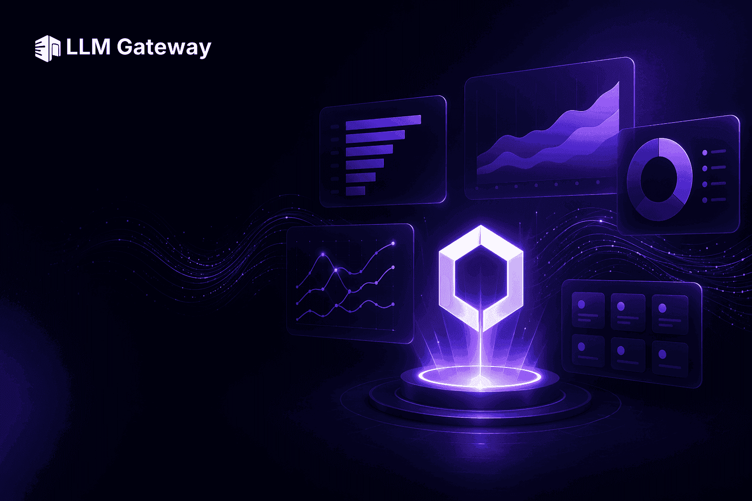 Enterprise LLM analytics on LLM Gateway: cost, requests, and tokens broken down by model, project, API key, and team member